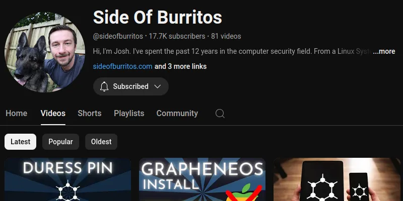 best youtube channel side of burritos